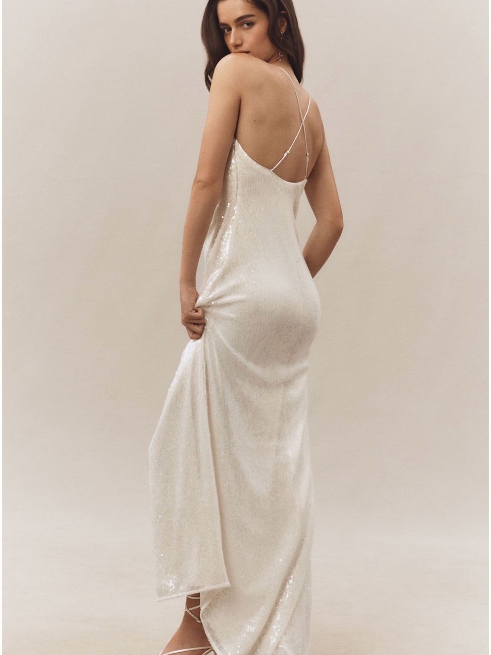 BHLDN Ivory Sequin Gown - Picture 5 of 5